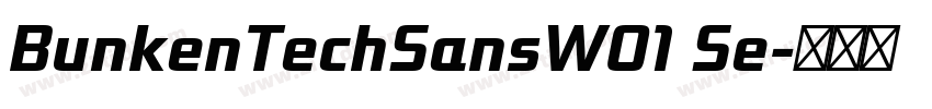 BunkenTechSansW01 Se字体转换